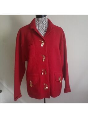 Vintage Lisa International Boiled Wool Jacket.